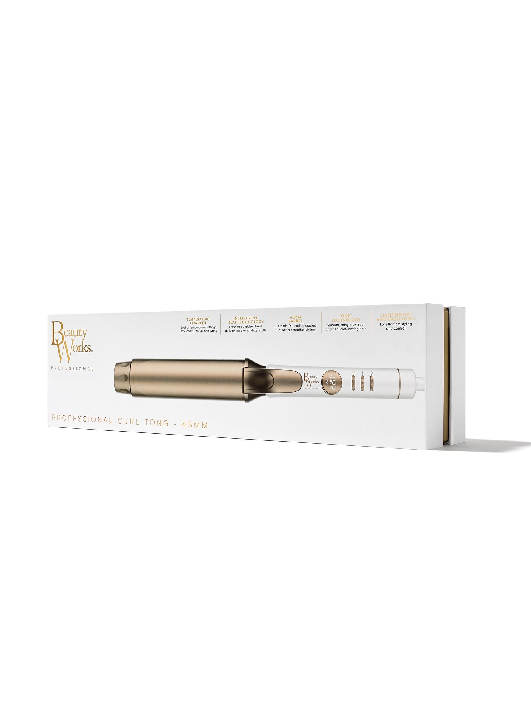 Beauty Works curl tong 45mm, UK version
