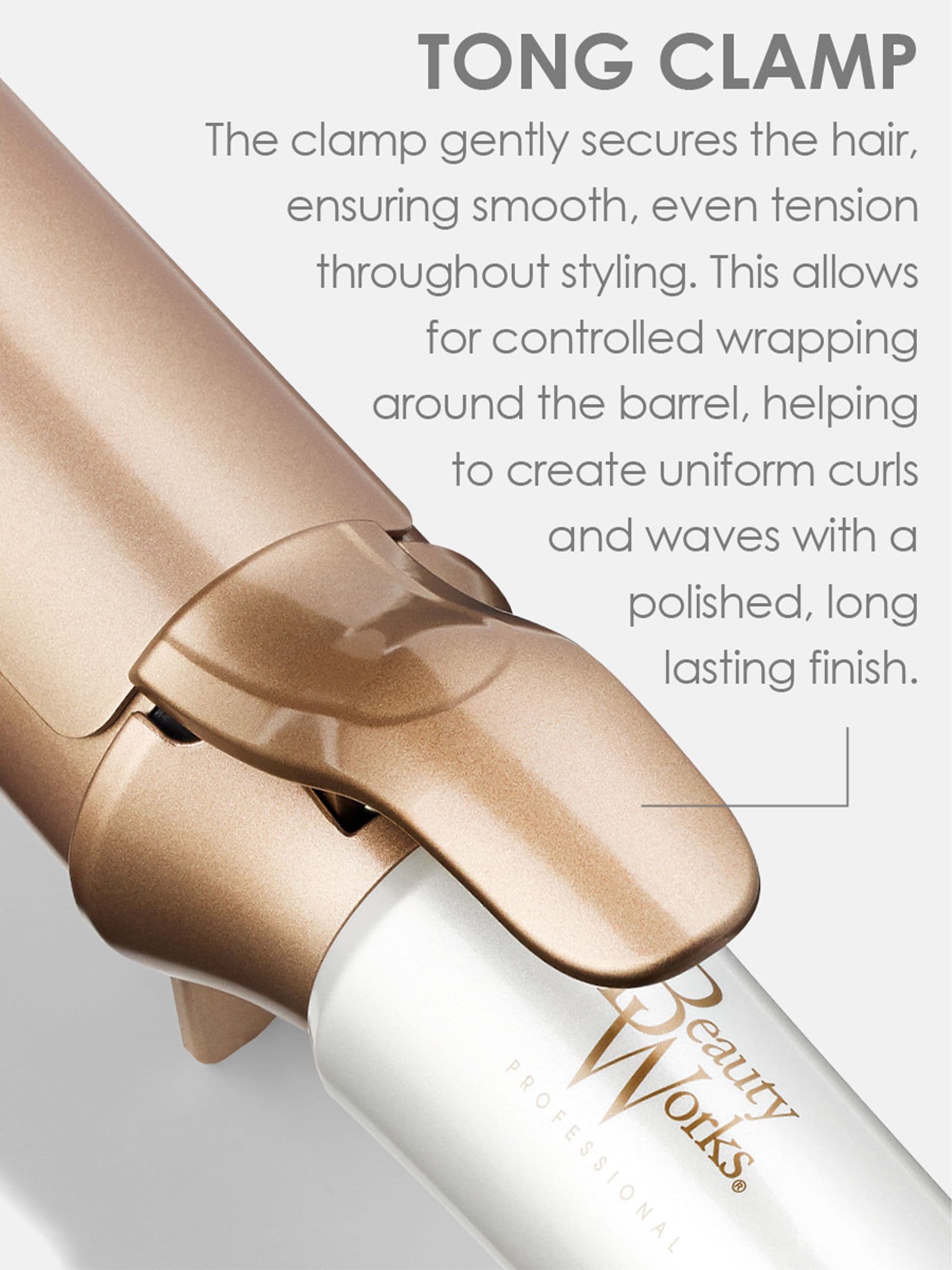 Beauty Works curl tong 45mm, UK version