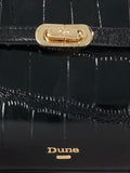 Dune London Depend Tote Bag black rubber - British product