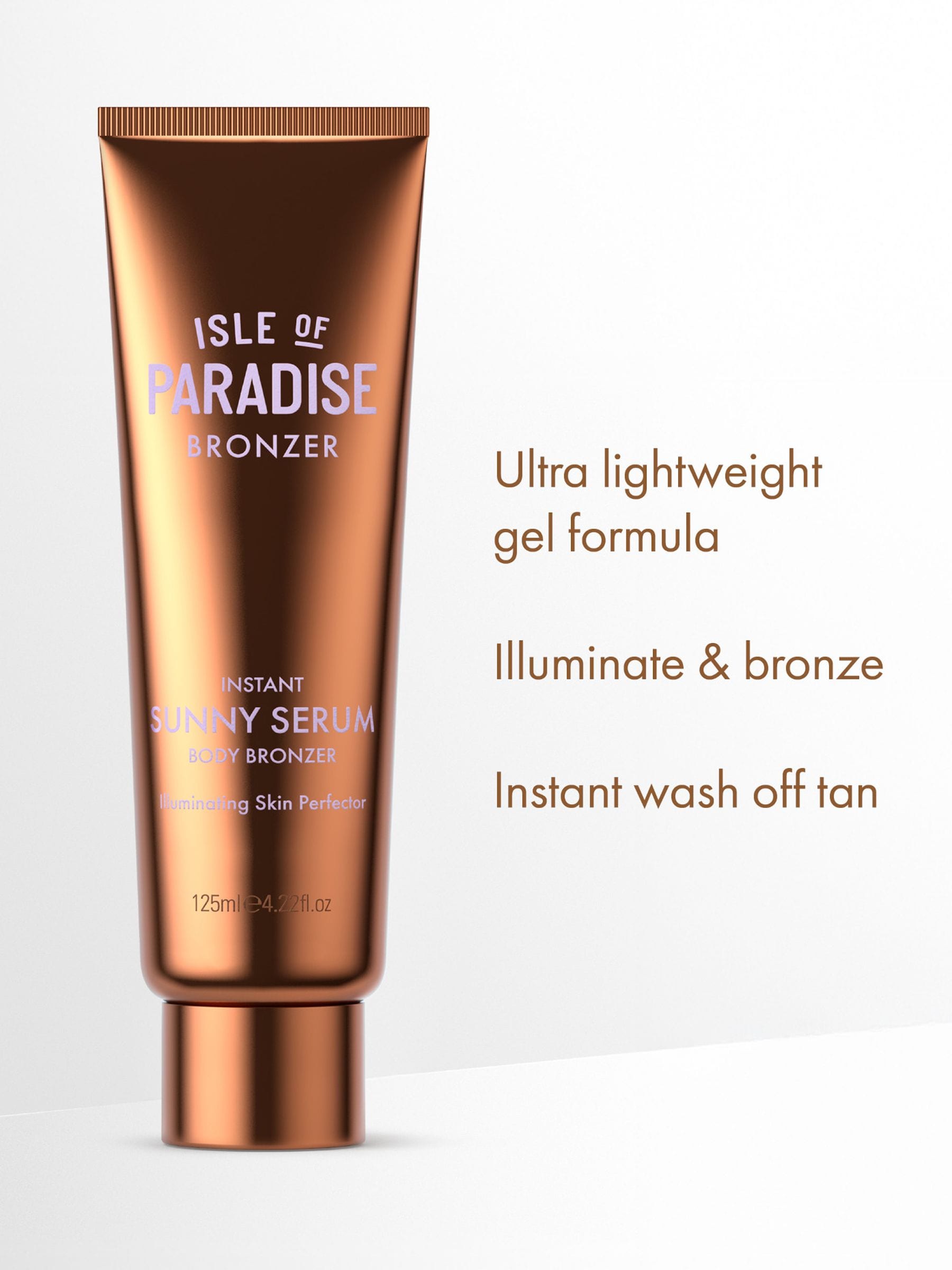 Isle of Paradise Sunny Serum Body Bronzer 125ml, imported from the UK