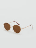 Mango gold frame sunglasses round design, imported from the UK