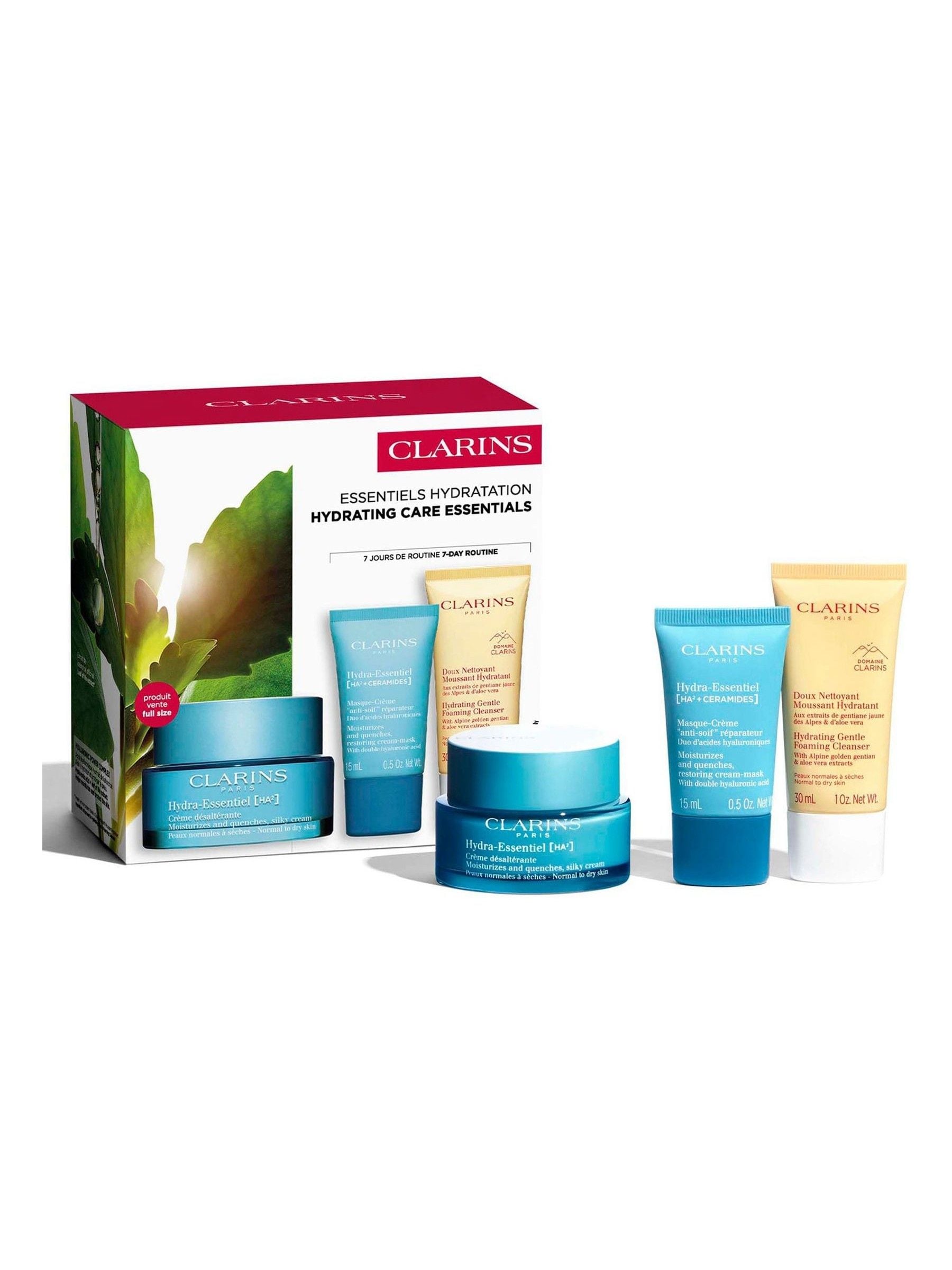 Clarins Hydra Essentiel gift set skincare, UK version