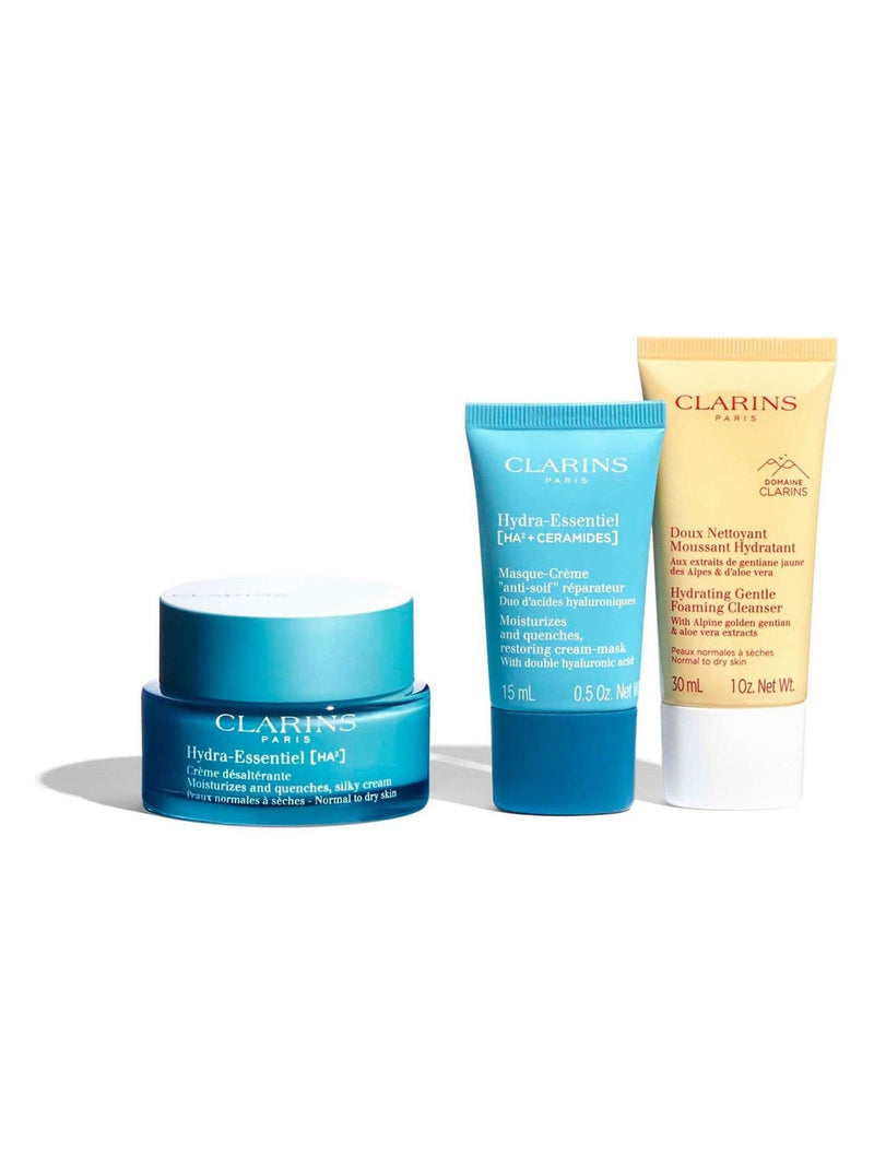 Clarins Hydra Essentiel gift set skincare, UK version