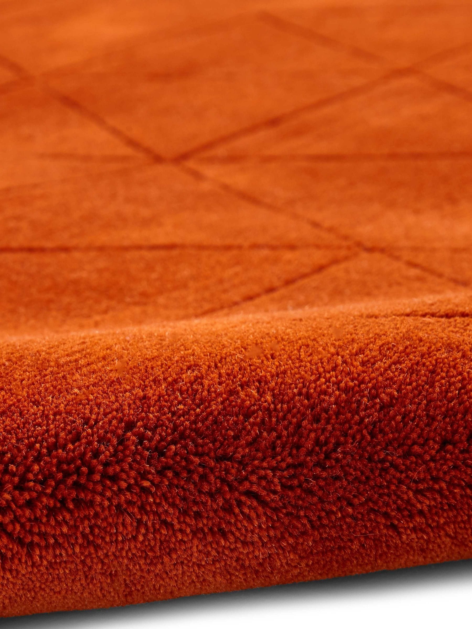 Think Rugs Terracotta Kasbah modern wool rug, imported from the UK
