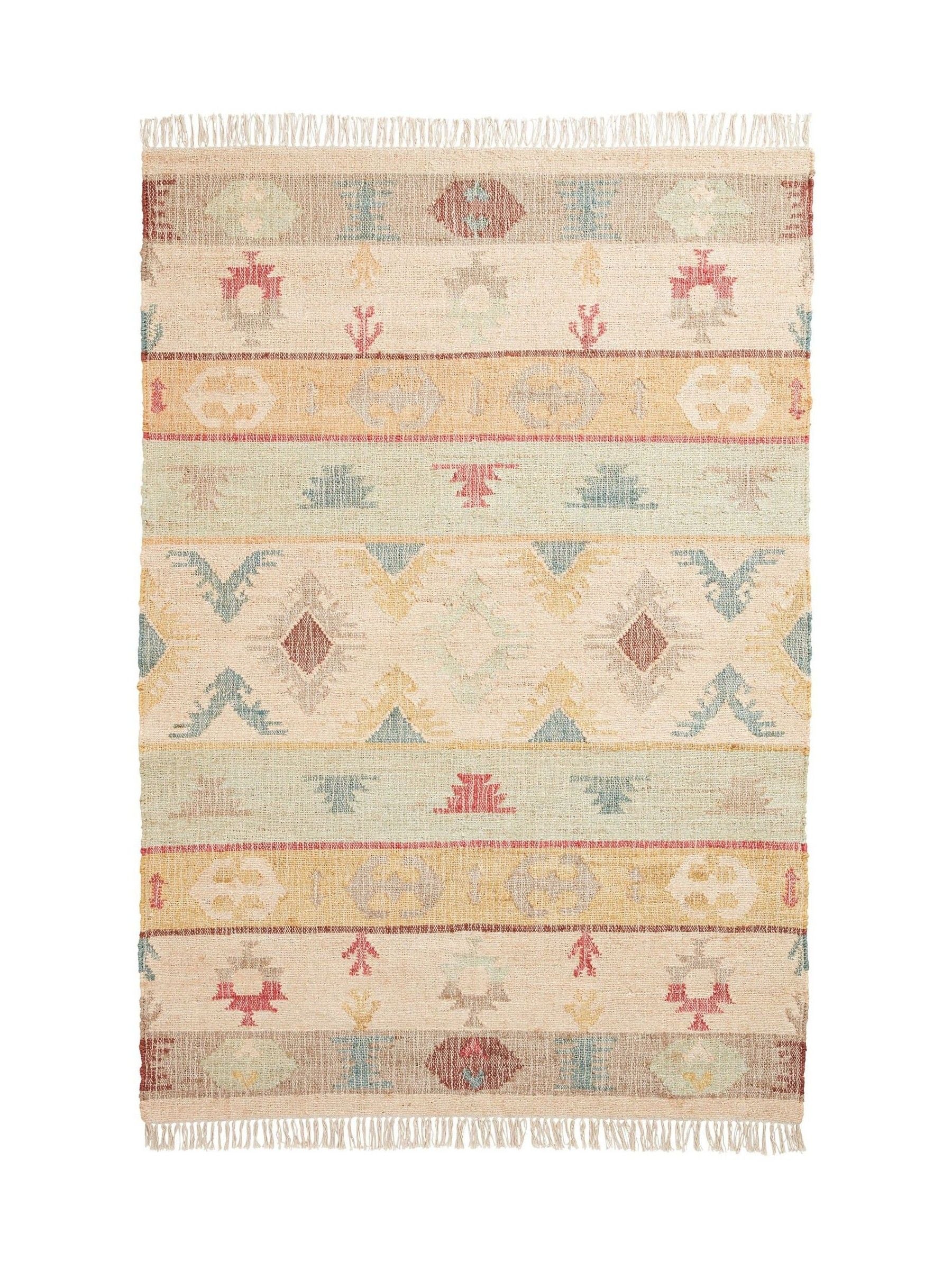 Think Rugs hand-woven jute rug Bazaar collection, UK version