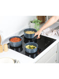 Russell Hobbs 4 piece blue stone saucepan set, UK version
