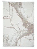 Think Rugs Mirage modern abstract rug cream, imported from the UK