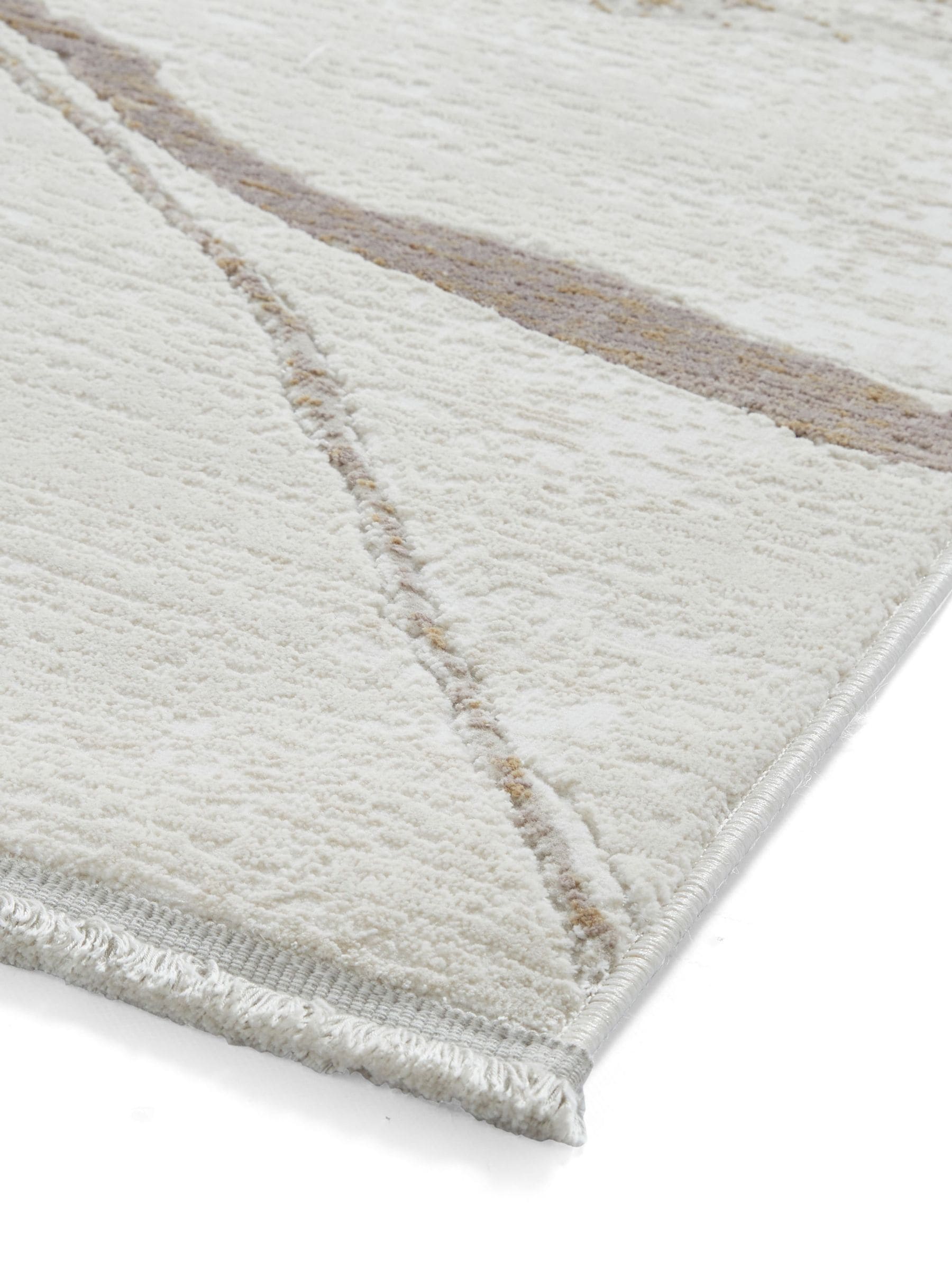 Think Rugs Mirage modern abstract rug cream, imported from the UK