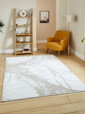 Think Rugs Mirage modern abstract rug cream, imported from the UK