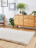 Think Rugs Super Teddy beige shaggy rug, imported from the UK