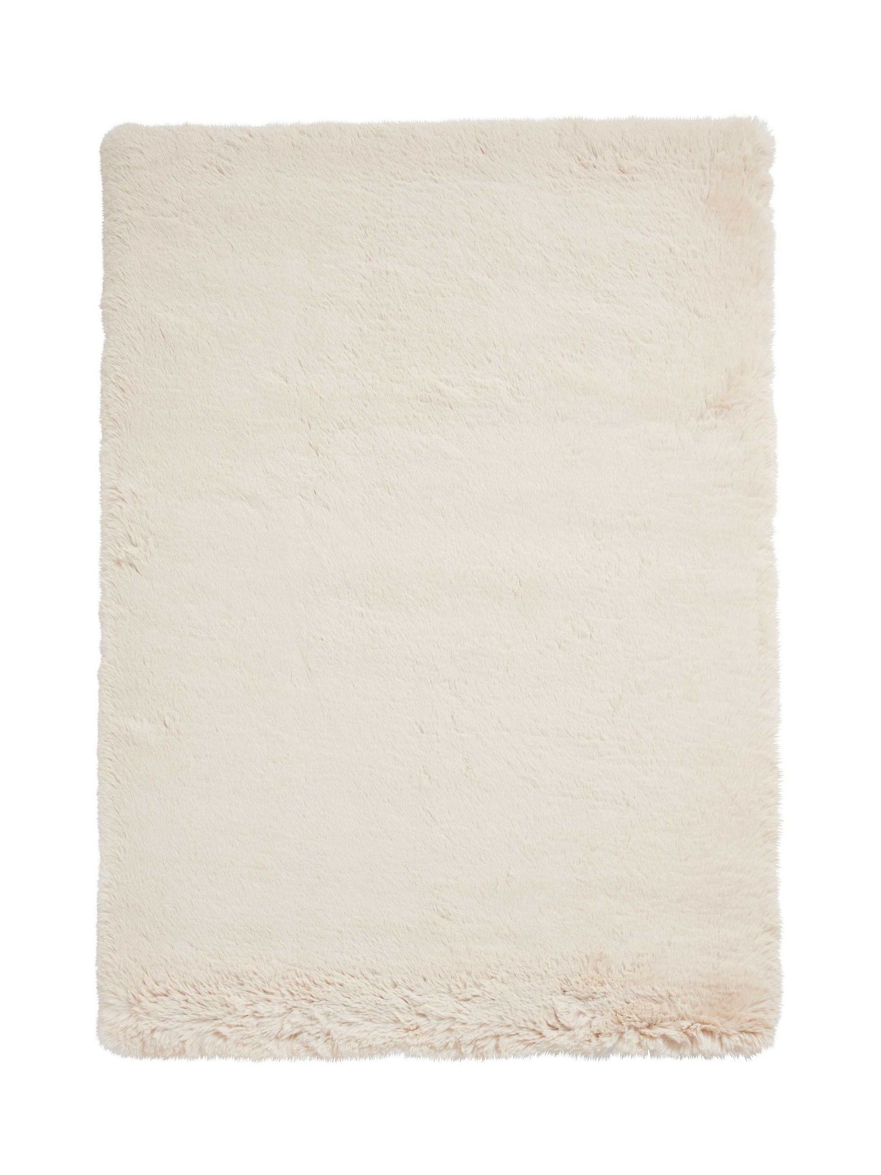 Think Rugs Super Teddy beige shaggy rug, imported from the UK