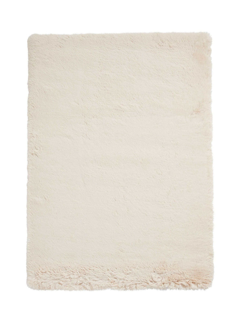 Think Rugs Super Teddy beige shaggy rug, imported from the UK