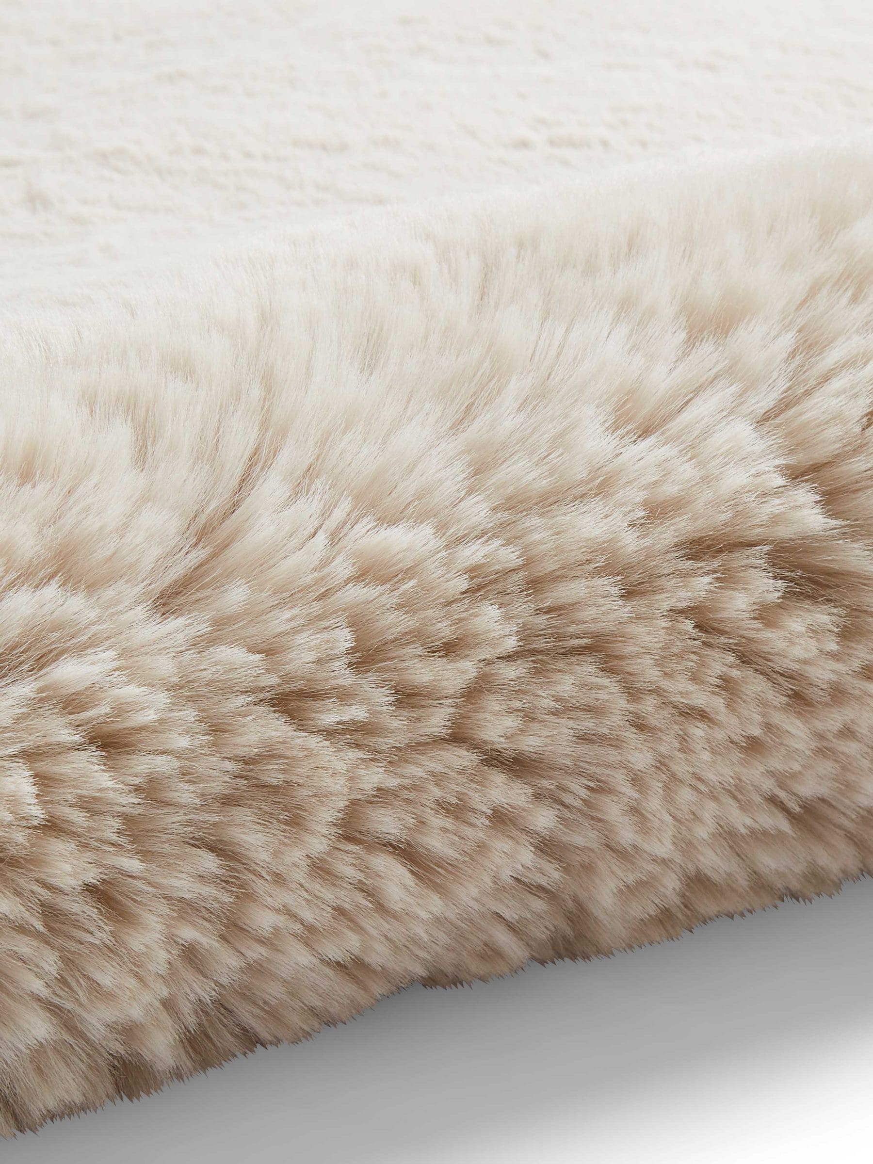 Think Rugs Super Teddy beige shaggy rug, imported from the UK