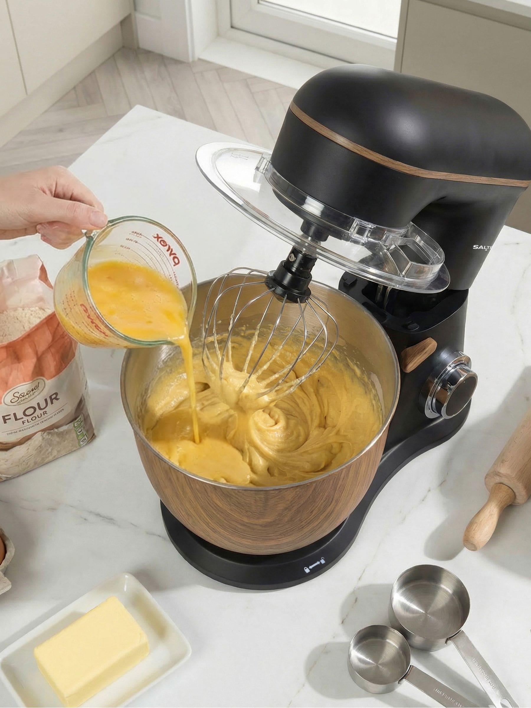 Salter stand mixer 1300W 5L bowl (British brand)