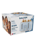 Salter blue retro 4-slice toaster with wide slots - British brand