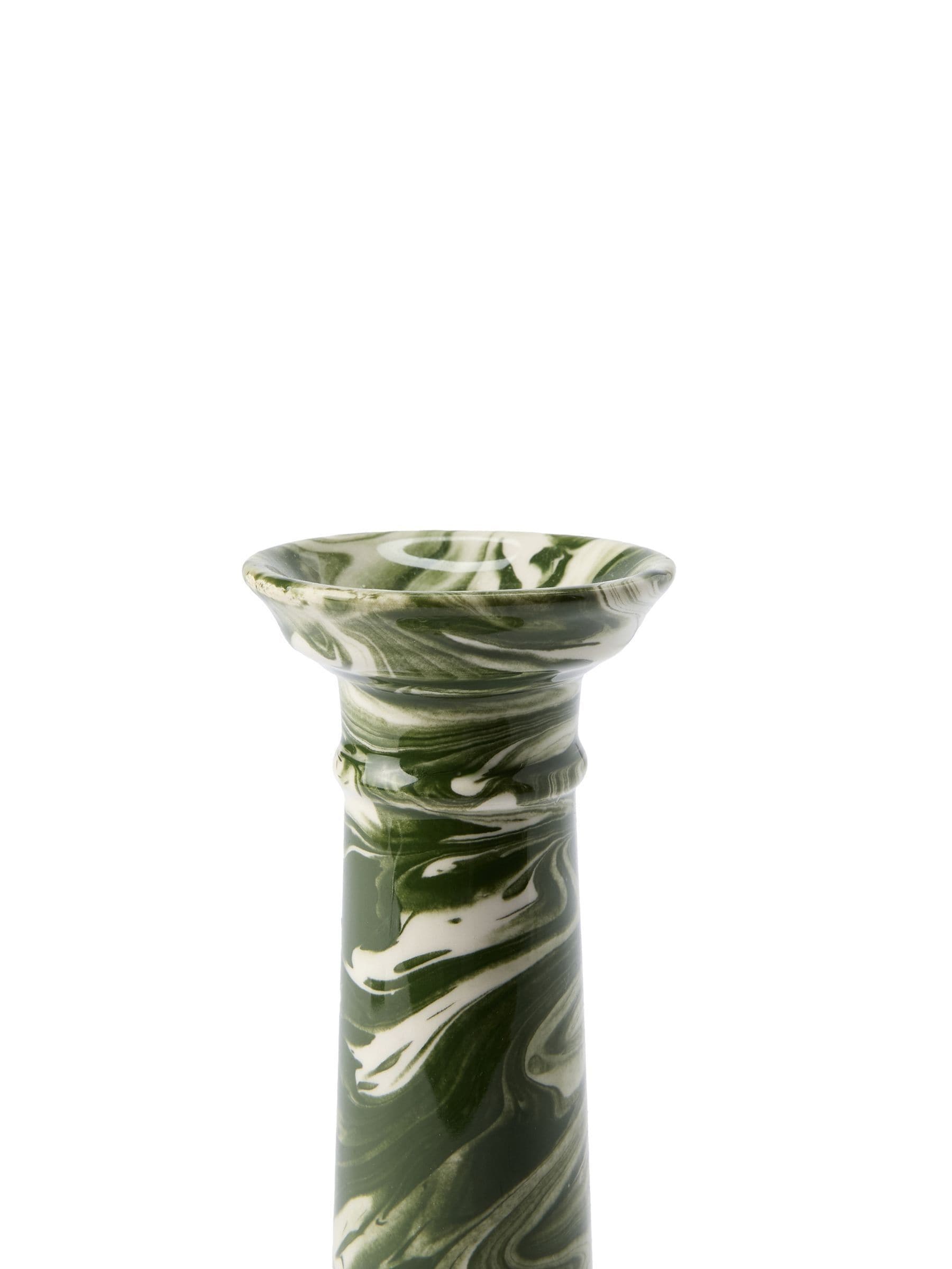 The Conran Shop green Wardour candlestick 17cm - British product