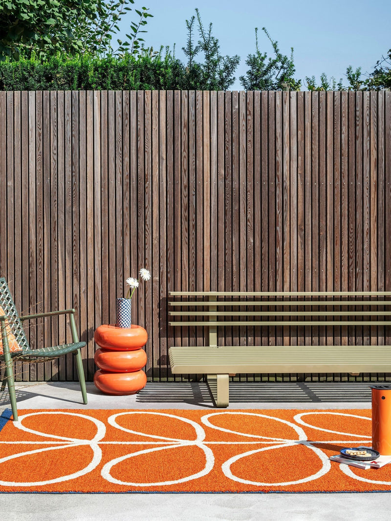 Orla Kiely Giant Linear Stem outdoor rug - British product