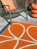 Orla Kiely Giant Linear Stem outdoor rug - British product
