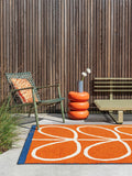 Orla Kiely Giant Linear Stem outdoor rug - British product