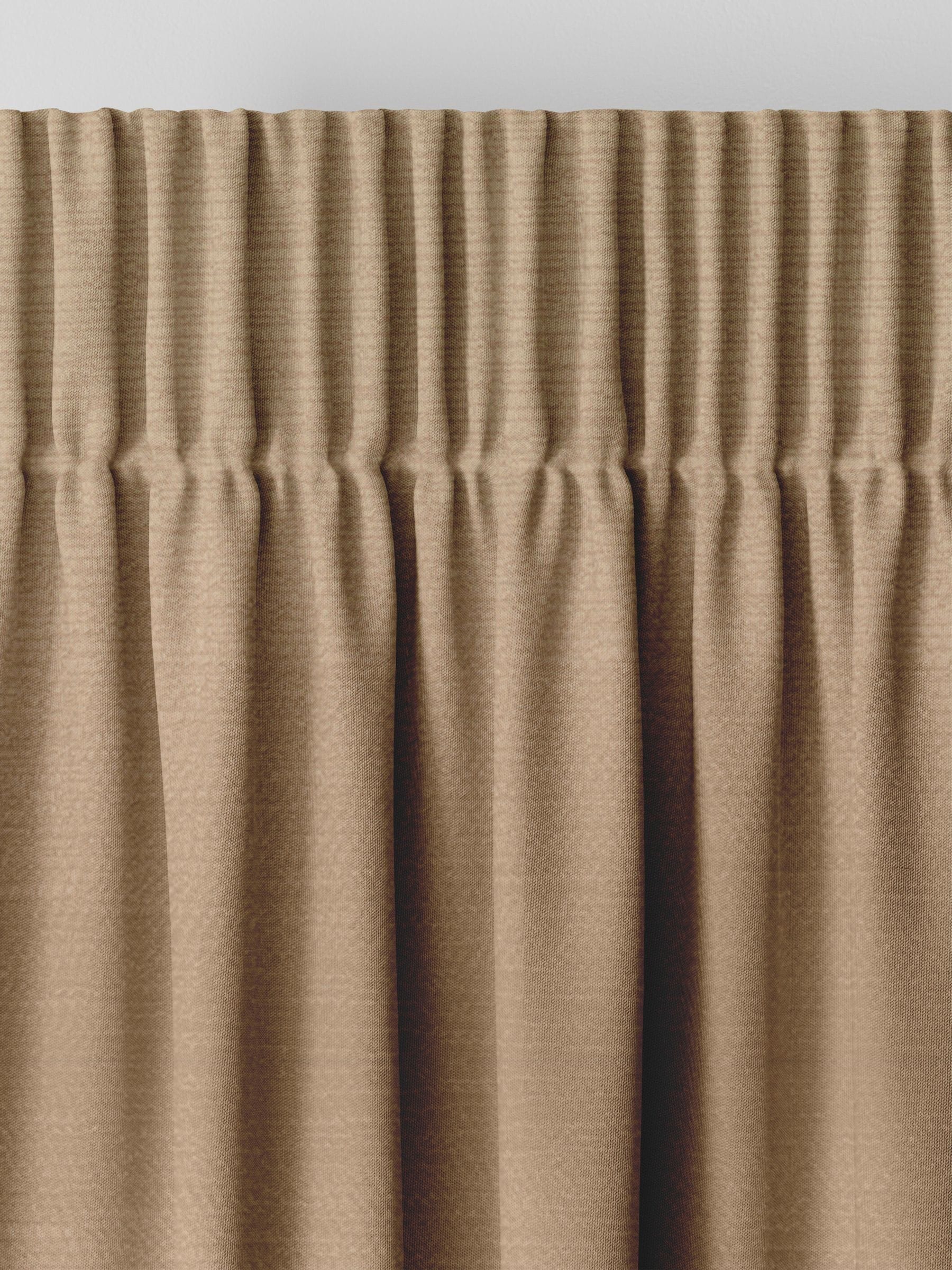 Natural Cashew Gleam made to measure curtains - British product