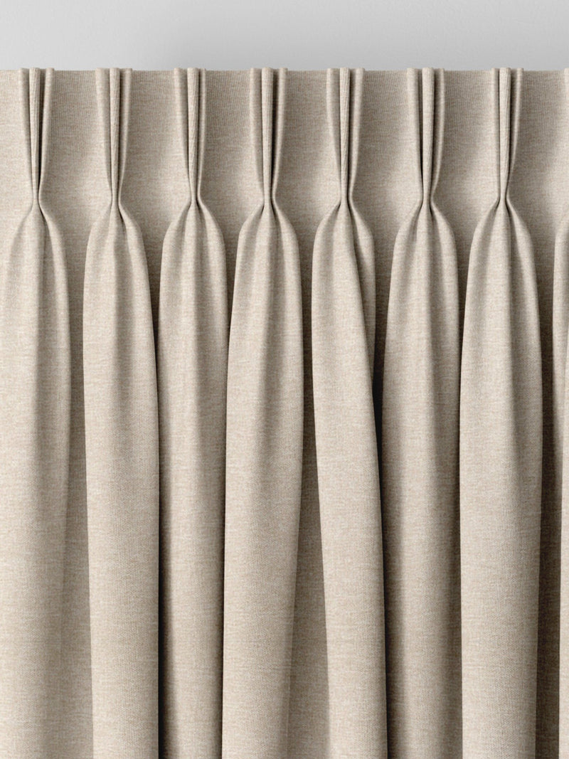 Heyburn made-to-measure curtains in Champagne Gold, UK version