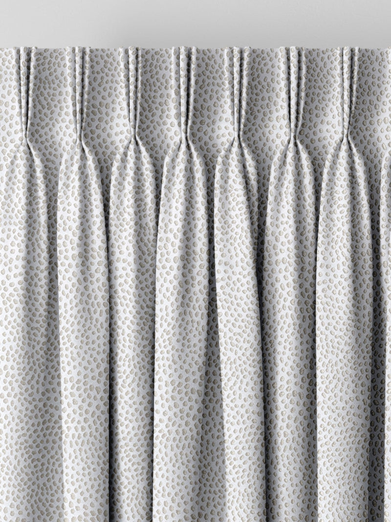 Grey stipple made to measure curtains, imported from the UK