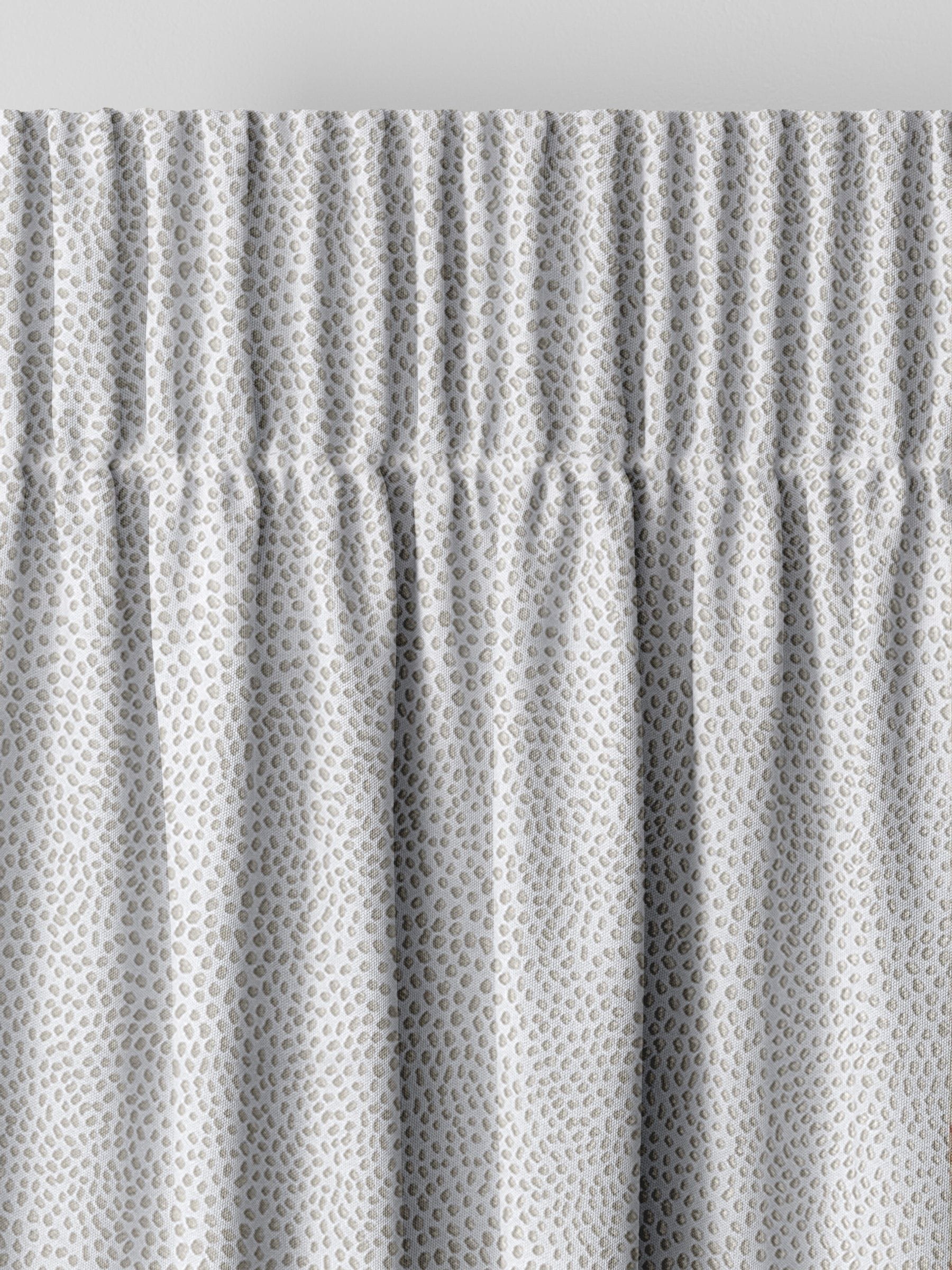Grey stipple made to measure curtains, imported from the UK