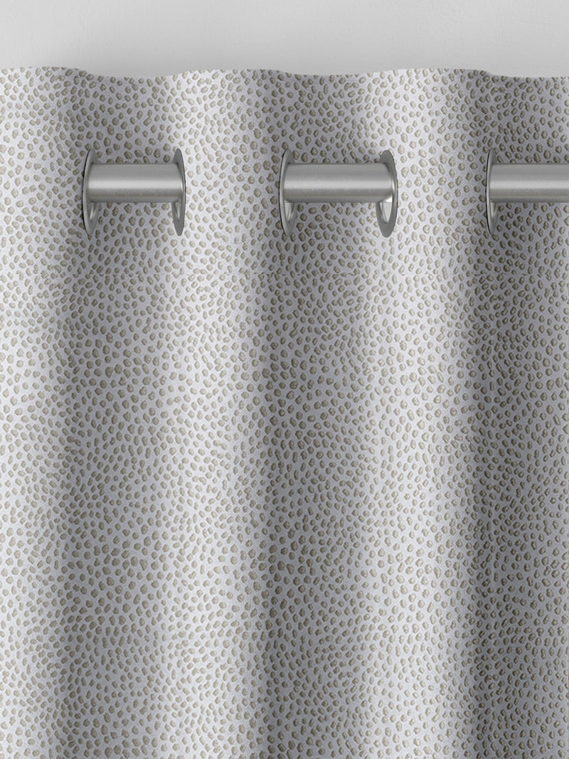 Grey stipple made to measure curtains, imported from the UK