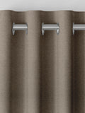 Heyburn made to measure curtains in fawn brown, neutral plain design - British product