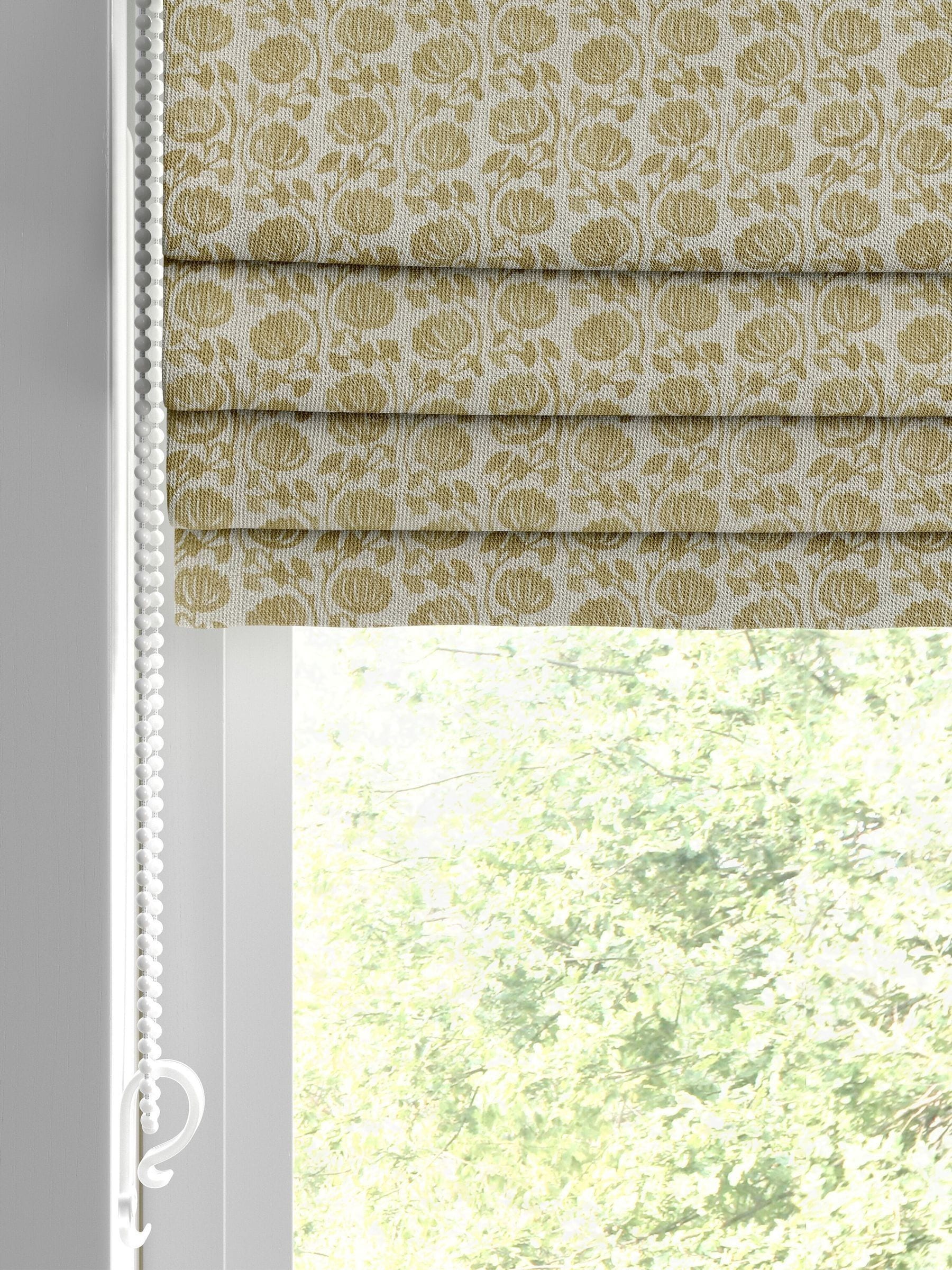 Eliza made to measure Maize Yellow floral Roman blind (British brand)