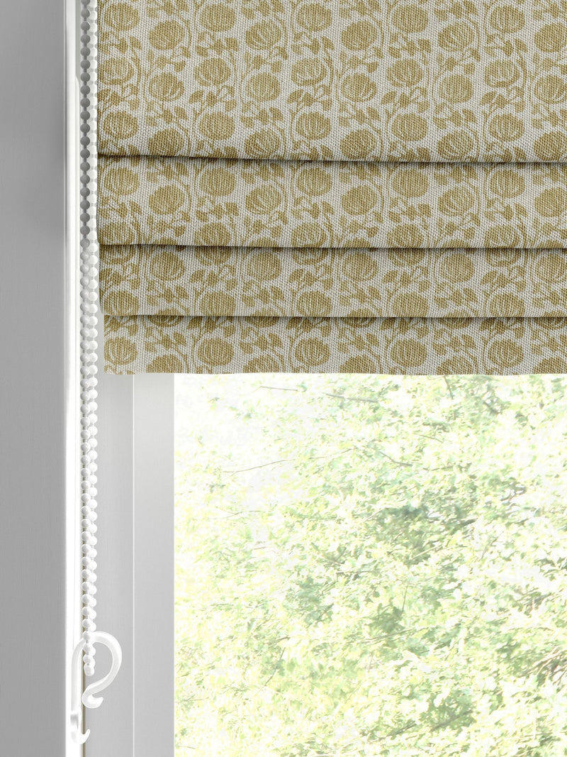 Eliza made to measure Maize Yellow floral Roman blind (British brand)