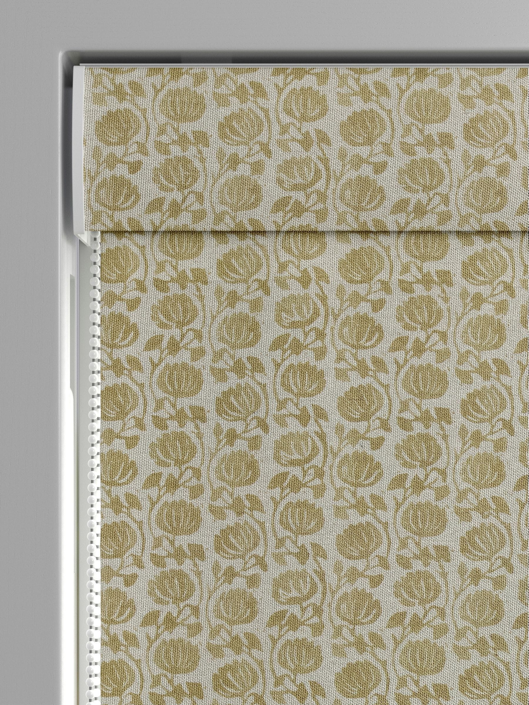 Eliza made to measure Maize Yellow floral Roman blind (British brand)