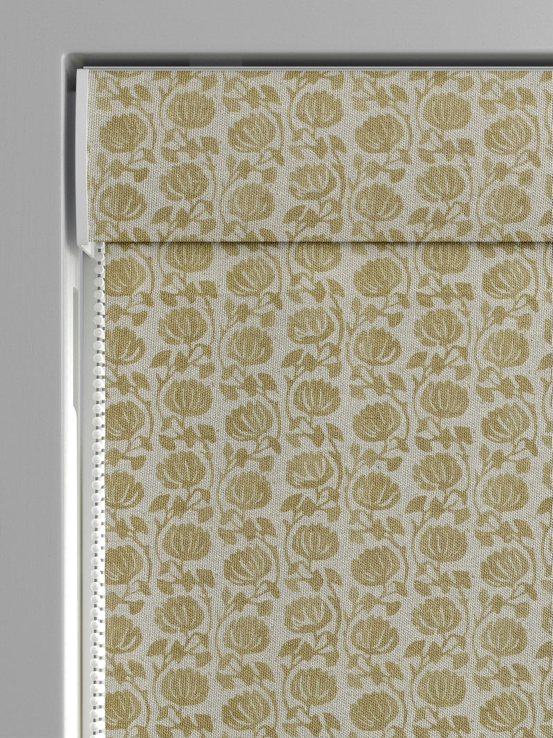 Eliza made to measure Maize Yellow floral Roman blind (British brand)