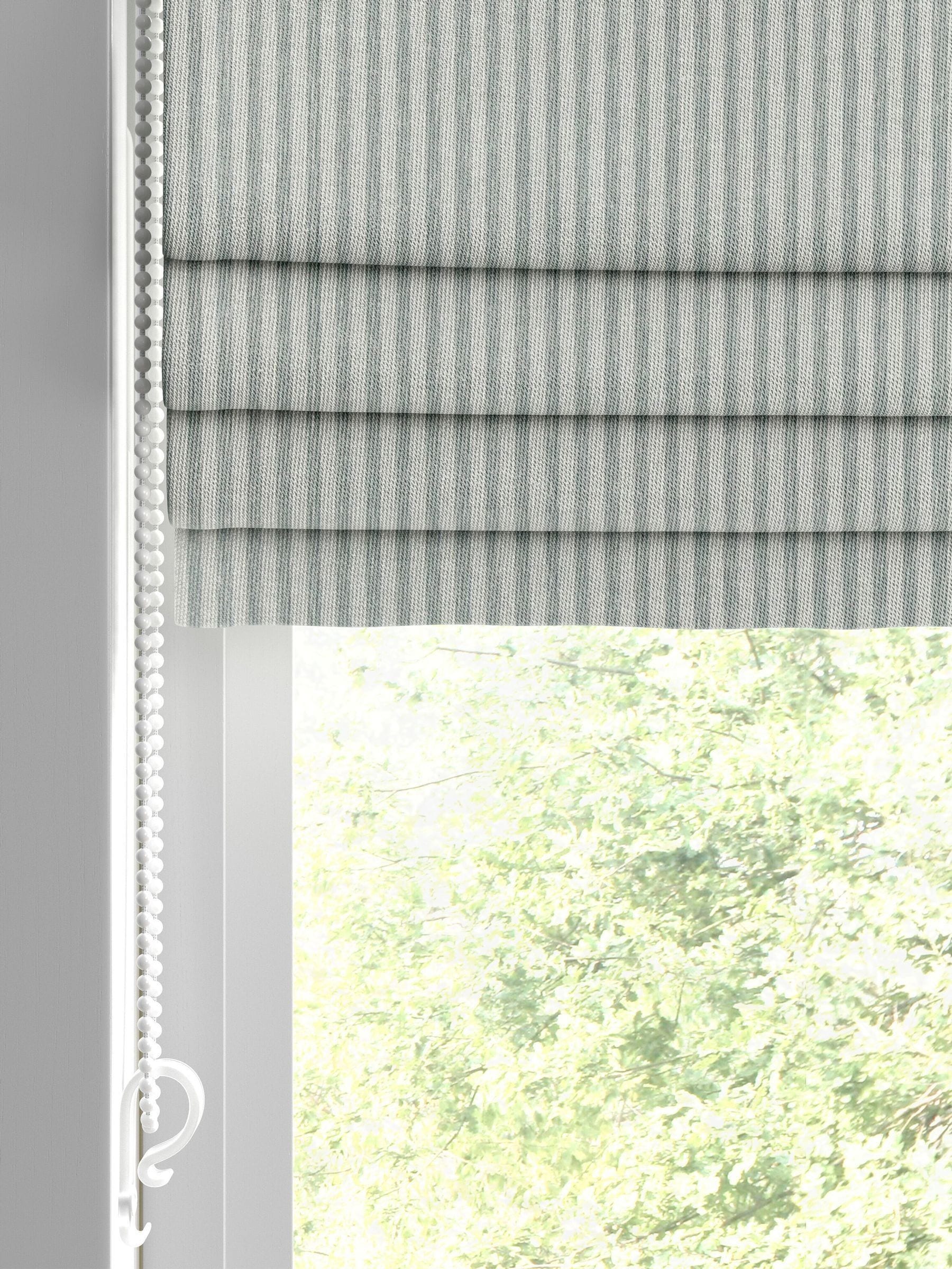 Bluebell roman blind striped jacquard made to measure (British brand)