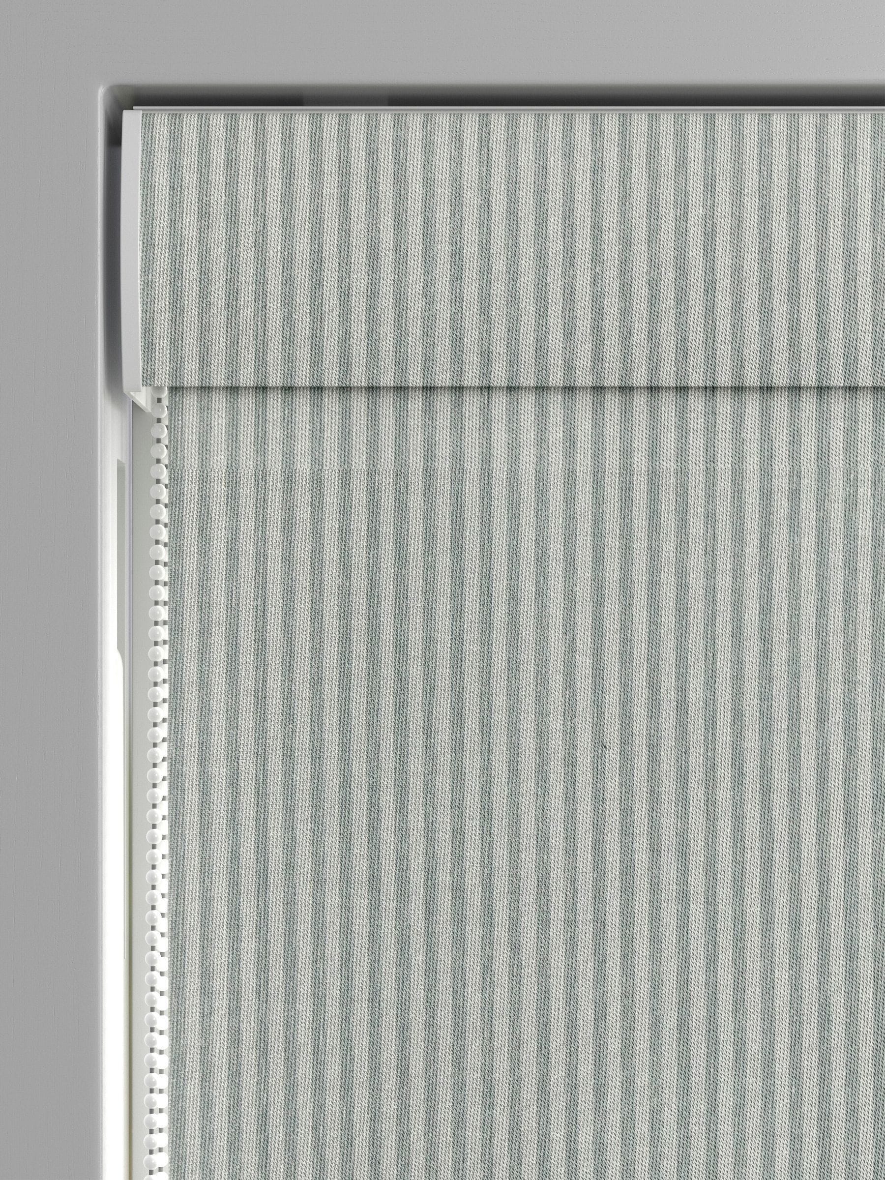 Bluebell roman blind striped jacquard made to measure (British brand)