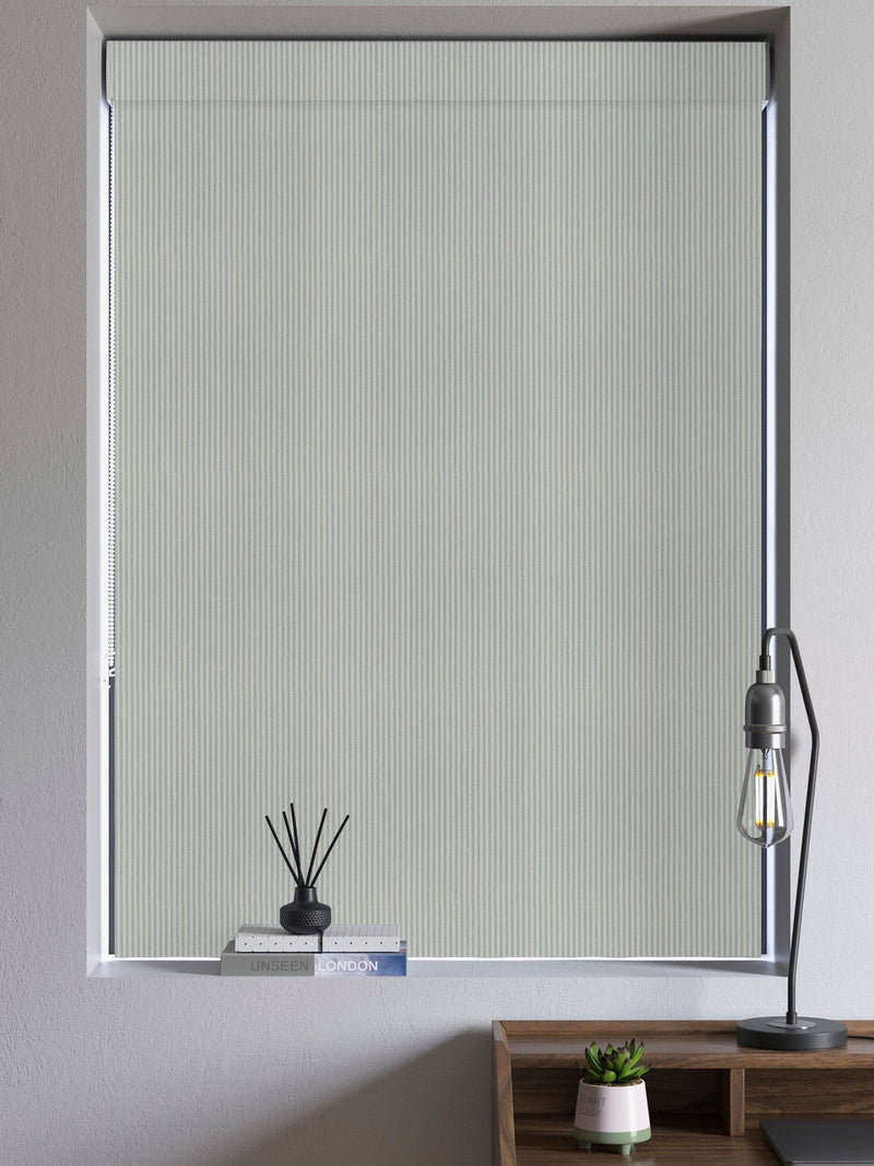 Bluebell roman blind striped jacquard made to measure (British brand)