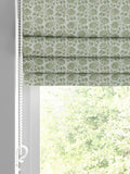 Eliza roman blind pistachio green floral print (British brand)