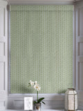Eliza roman blind pistachio green floral print (British brand)
