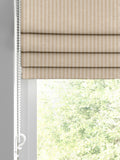 Roman blind natural stripe jacquard made to measure, imported from the UK