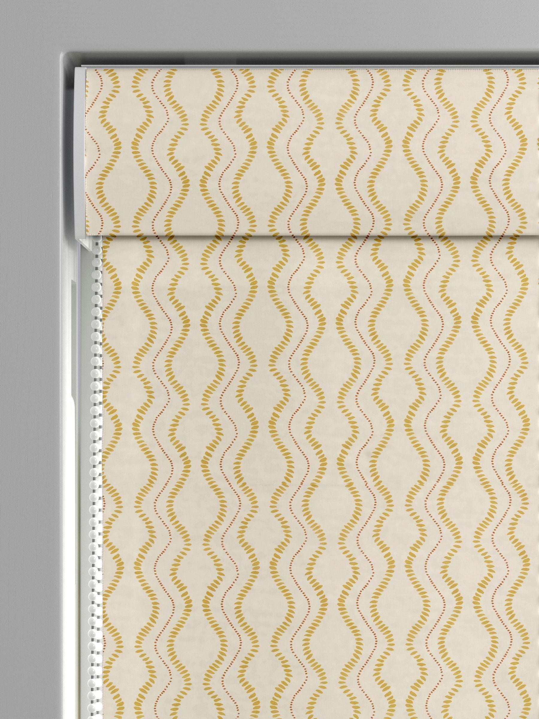 Anton Roman blind in ochre yellow, imported from the UK