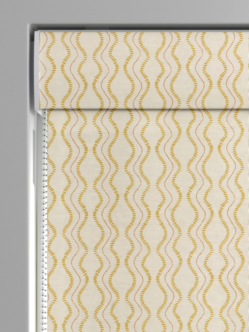 Anton Roman blind in ochre yellow, imported from the UK