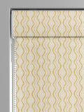Anton Roman blind in ochre yellow, imported from the UK