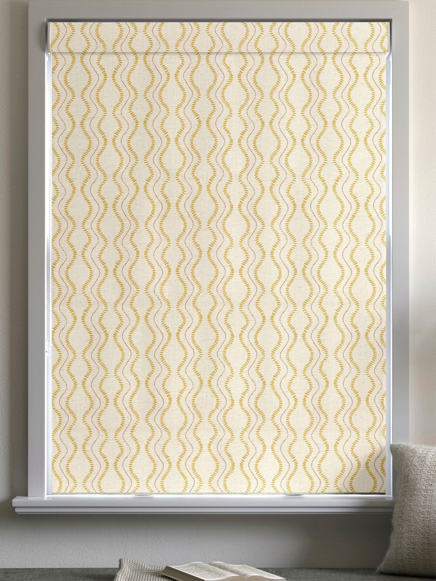 Anton Roman blind in ochre yellow, imported from the UK