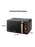 Tower Black 800W digital microwave 20L (British brand)