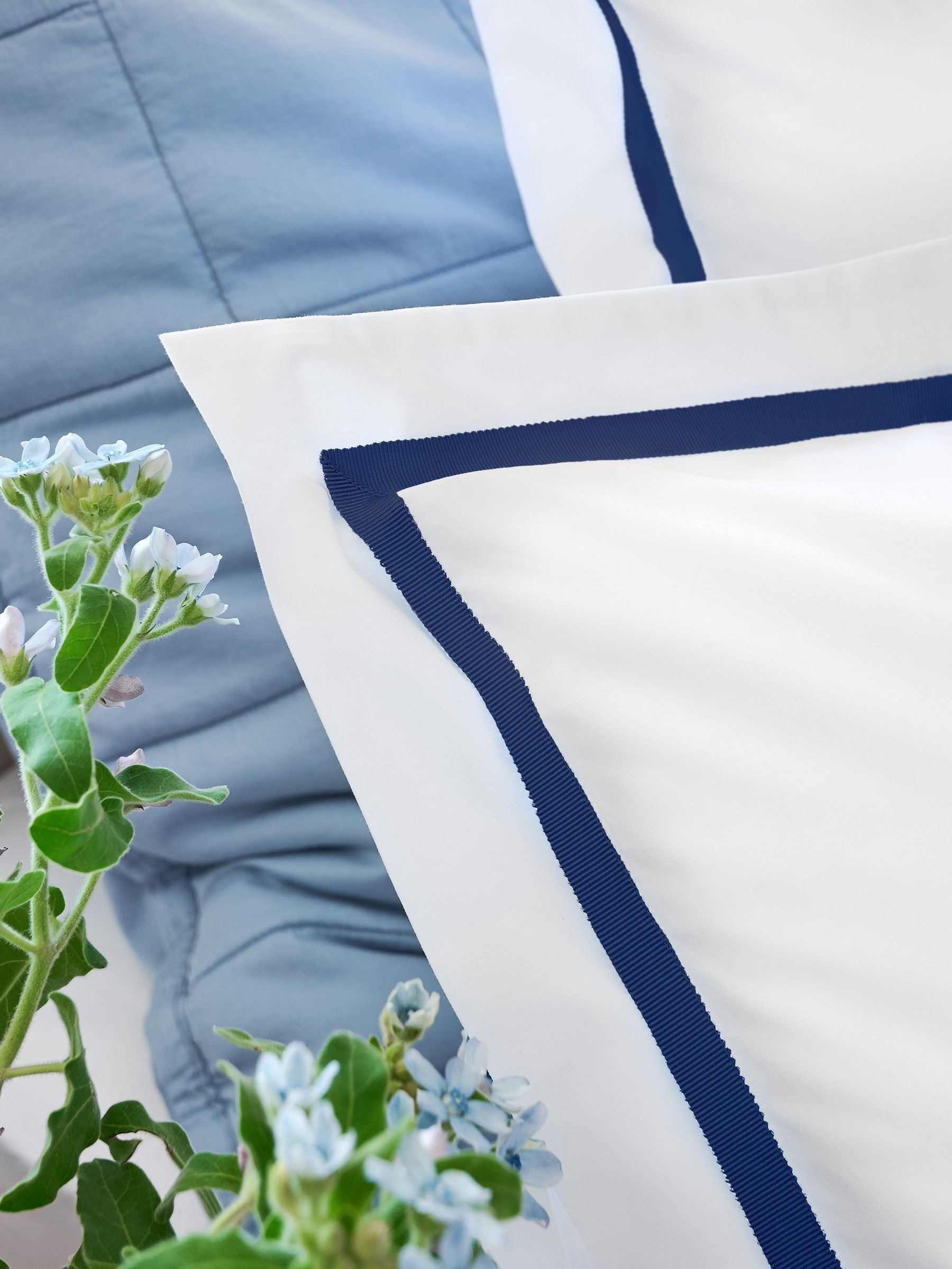 Christy pillowcase pair cotton percale Beaumont, imported from the UK