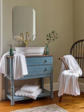 Christy white scallop edge towel, imported from the UK