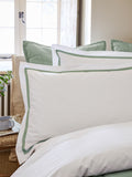 Christy Pale Blue Beaumont Cotton Percale Pillowcase Pair