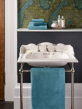 Christy denim luxe heavyweight Turkish cotton towel, imported from the UK