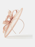 Accessorize pink bow feather disc fascinator, imported from the UK