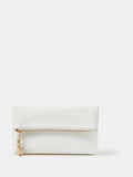 Accessorize white fold-over clutch bag, UK version